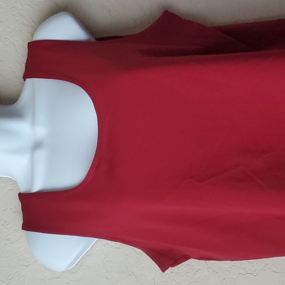 Chico's sz 2 (L/12) sleeveless red top - Picture 3 of 10